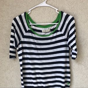 Navy striped shirt